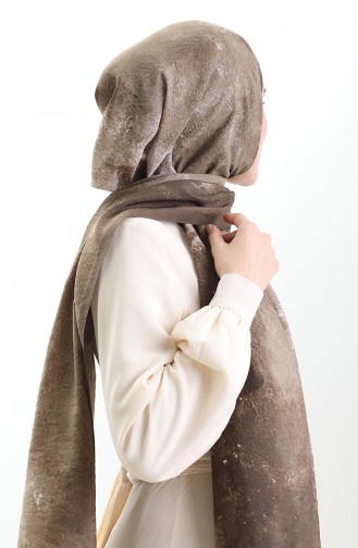 Karaca Doğal Elyaf Şal 82010-07 Koyu Bej