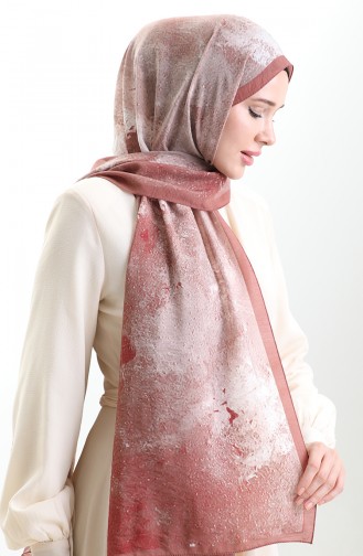 Karaca Natuurlijke Vezel Sjaal 82010-08 Kaneelkleur 82010-08