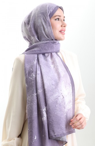Karaca Doğal Elyaf Şal 82010-10 Mor Lila