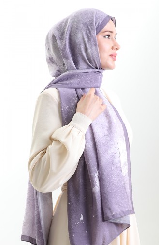 Karaca Doğal Elyaf Şal 82010-10 Mor Lila
