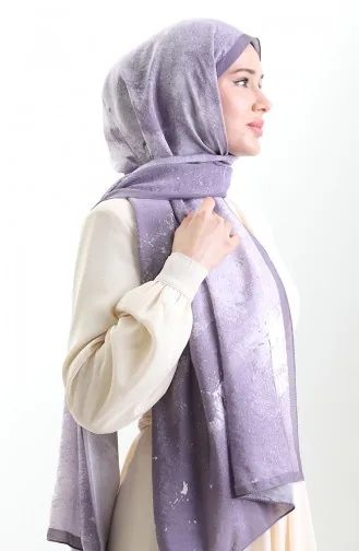 Châle En Fibres Naturelles Karaca 82010-10 Violet Lilas 82010-10