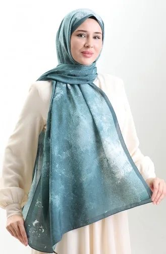 Karaca Natural Fiber Shawl 82010-12 Petrol Blue 82010-12