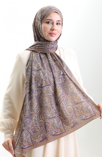 Karaca Gemusterter Mio Schal 82011-05 Erdlila 82011-05