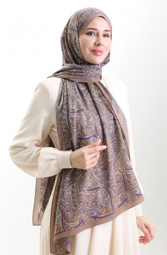 Karaca Gemusterter Mio Schal 82011-05 Erdlila 82011-05