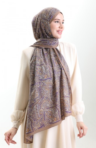 Karaca Gemusterter Mio Schal 82011-05 Erdlila 82011-05