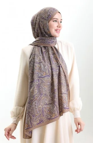 Châle Mio à Motifs Karaca 82011-05 Violet Terre 82011-05