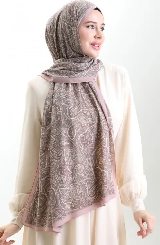 كاراكا شال ميو بتصميم مُطبع 82011-10 لون وردي 82011-10