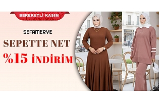 Sepette Net %15 İndirim