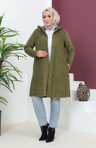 Kapuzenjacke In Übergröße 6015-01 Khaki 6015-01