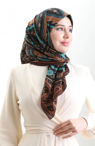 وشاح كاراكا كوبرا المنقوش 82013-05 بني فيروزي 82013-05