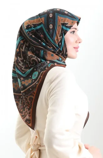 وشاح كاراكا كوبرا المنقوش 82013-05 بني فيروزي 82013-05