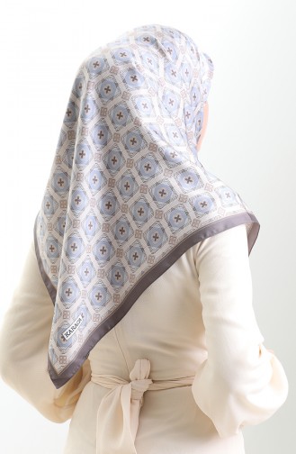 Karaca Geometrisch Geruite Sjaal Met Patroon 82021-01 Minkblauw 82021-01