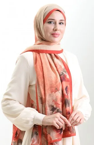 Karaca Naturfaserschal 82009-02 Orange 82009-02