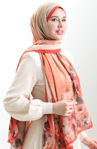 Karaca Natural Fiber Shawl 82009-02 Orange 82009-02