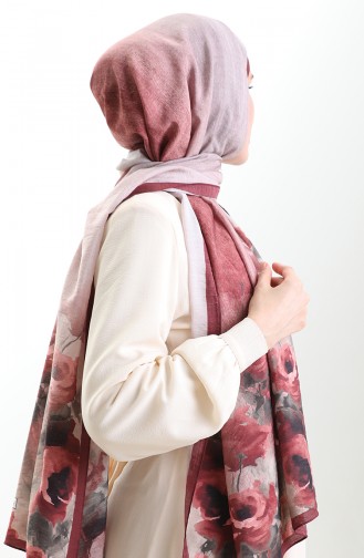 Karaca Naturfaserschal 82009-04 Bordeauxrot 82009-04