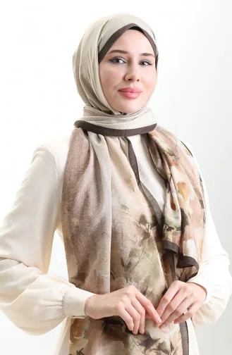 شال كاراكا من الألياف الطبيعية 82009-09 بني غامق 82009-09