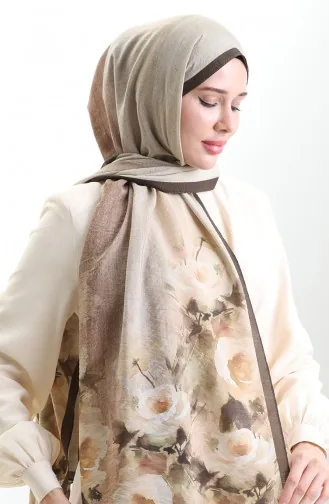 شال كاراكا من الألياف الطبيعية 82009-09 بني غامق 82009-09