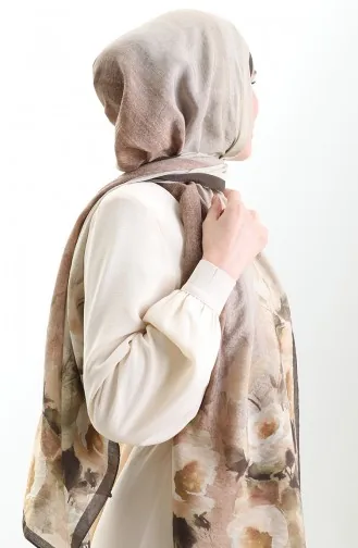 شال كاراكا من الألياف الطبيعية 82009-09 بني غامق 82009-09