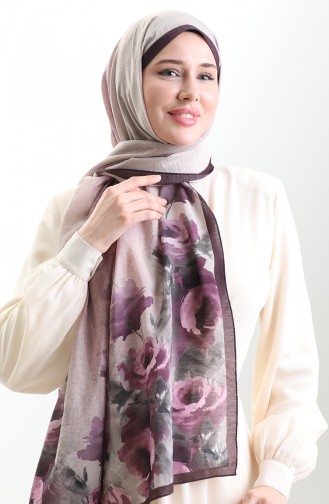 شال كاراكا من الألياف الطبيعية 82009-10 بنفسجي 82009-10