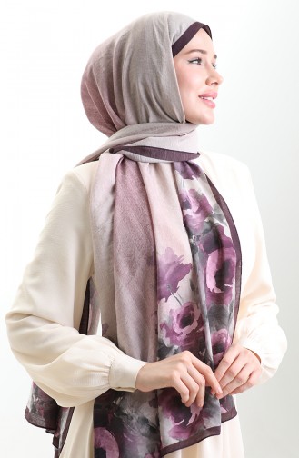 شال كاراكا من الألياف الطبيعية 82009-10 بنفسجي 82009-10