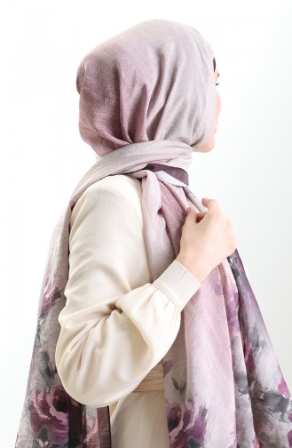 شال كاراكا من الألياف الطبيعية 82009-10 بنفسجي 82009-10