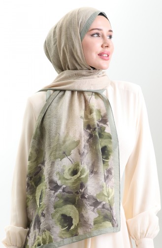 Karaca Natural Fiber Shawl 82009-13 Almond Green 82009-13