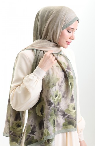 Karaca Natural Fiber Shawl 82009-13 Almond Green 82009-13