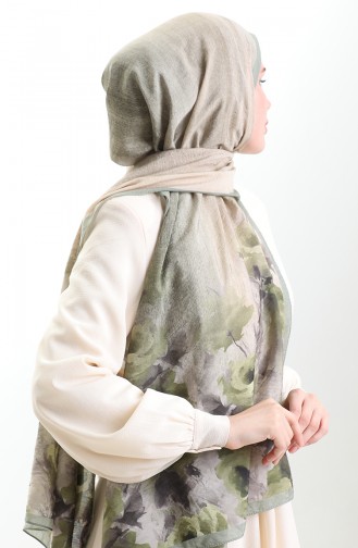 Karaca Natural Fiber Shawl 82009-13 Almond Green 82009-13