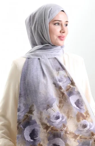 Karaca Doğal Elyaf Şal 82009-14 Lila