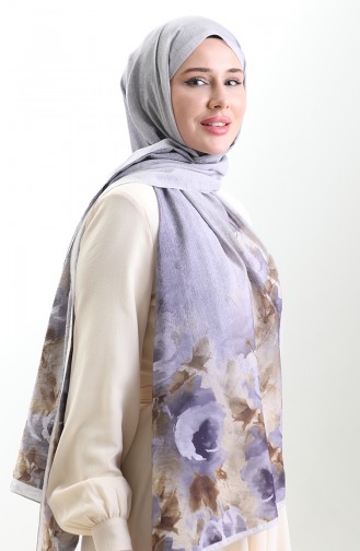 Karaca Doğal Elyaf Şal 82009-14 Lila