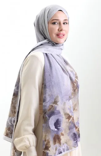 Karaca Doğal Elyaf Şal 82009-14 Lila