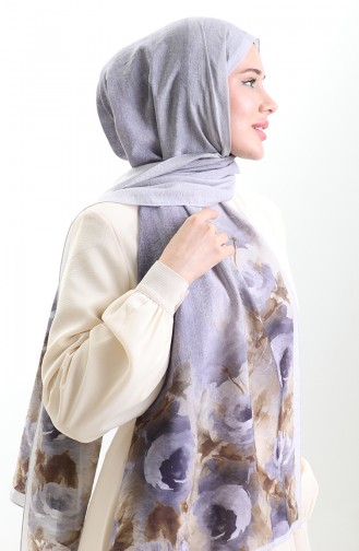 Karaca Doğal Elyaf Şal 82009-14 Lila