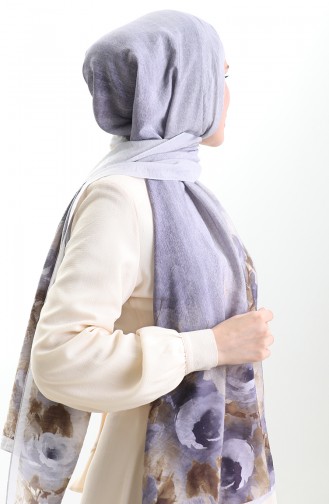 Karaca Doğal Elyaf Şal 82009-14 Lila