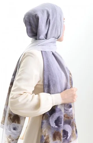 Karaca Doğal Elyaf Şal 82009-14 Lila