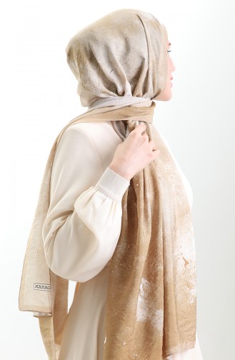 Karaca Naturfaserschal 82010-01 Gold 82010-01