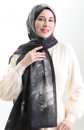 Châle Karaca En Fibre Naturelle 82010-05 Noir 82010-05