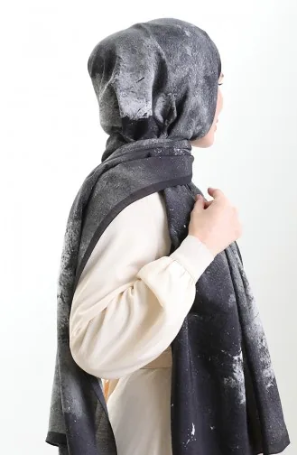 Châle Karaca En Fibre Naturelle 82010-05 Noir 82010-05