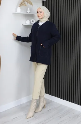 Cardigan Polaire 0975-02 Bleu Marine 0975-02