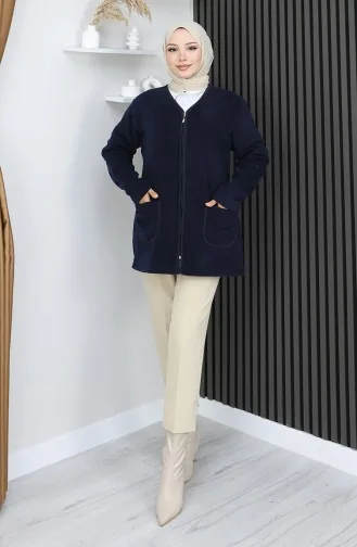 Cardigan Polaire 0975-02 Bleu Marine 0975-02