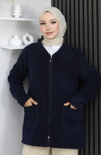 Cardigan Polaire 0975-02 Bleu Marine 0975-02