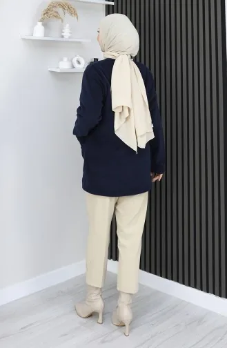 Cardigan Polaire 0975-02 Bleu Marine 0975-02