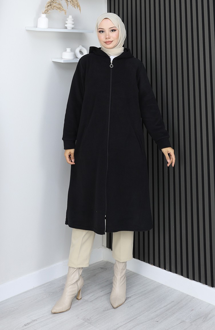 Sefamerve, Polar Mantel Tunika 0970-01 Schwarz