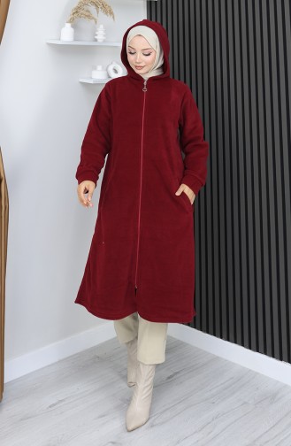 Tunique Manteau Polaire 0970-04 Rouge Bordeaux 0970-04