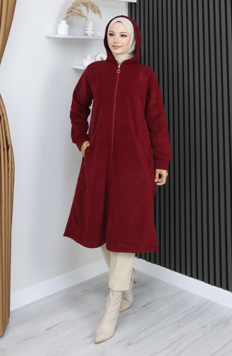 Tunique Manteau Polaire 0970-04 Rouge Bordeaux 0970-04