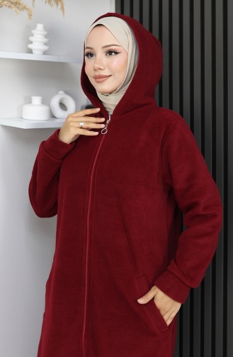 Tunique Manteau Polaire 0970-04 Rouge Bordeaux 0970-04