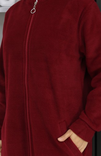 Tunique Manteau Polaire 0970-04 Rouge Bordeaux 0970-04