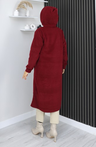 Tunique Manteau Polaire 0970-04 Rouge Bordeaux 0970-04