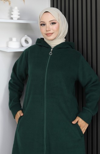 Tunique Manteau Polaire 0970-05 Vert émeraude 0970-05