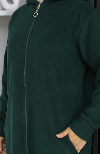 Tunique Manteau Polaire 0970-05 Vert émeraude 0970-05