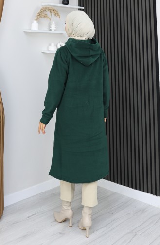 Tunique Manteau Polaire 0970-05 Vert émeraude 0970-05